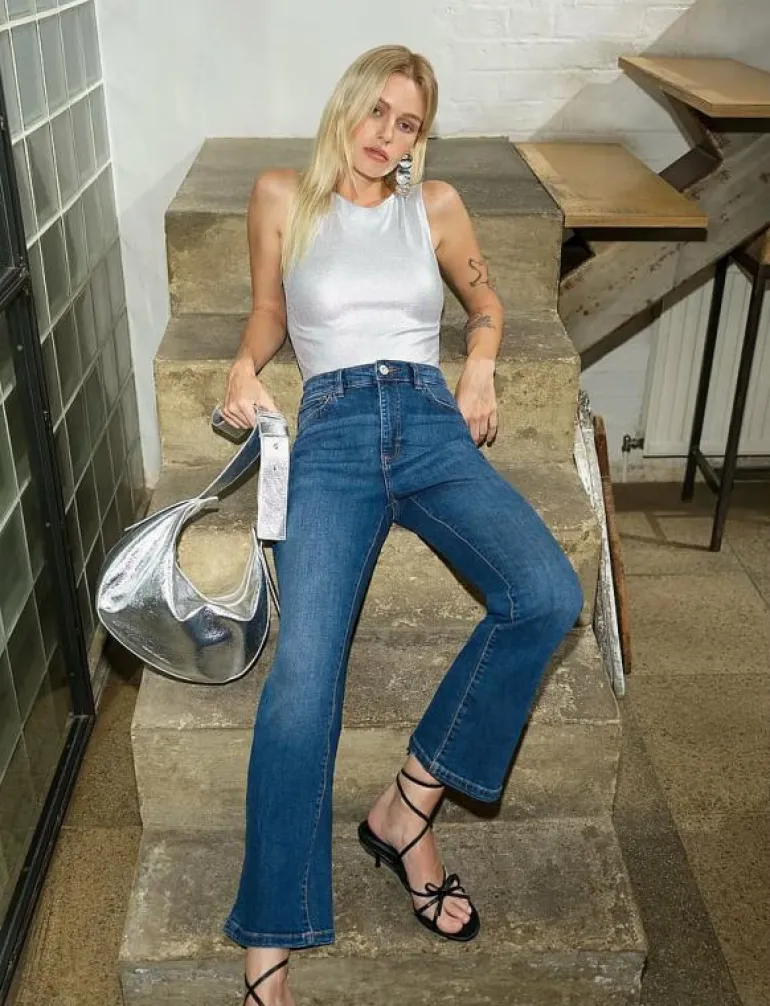 TOMS DENIM FLARED JEAN - Utsvängda jeans