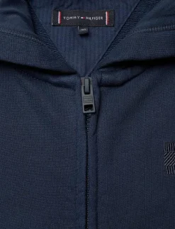 TONAL FLAG EMB ZIP HOODIE - Huvtröjor