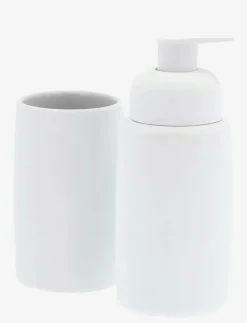 Tvålpump Mono vit Rubber - Badrumsinredning