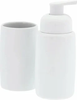 Tvålpump Mono vit Rubber - Badrumsinredning