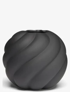 Twist Ball Vase 20cm Black - Vaser