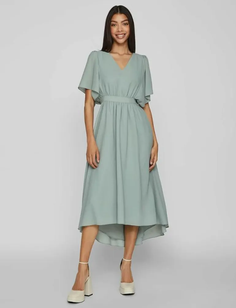 VIMIRAGE 2/4 V-NECK ANKLE DRESS/BM/DC - Midiklänningar