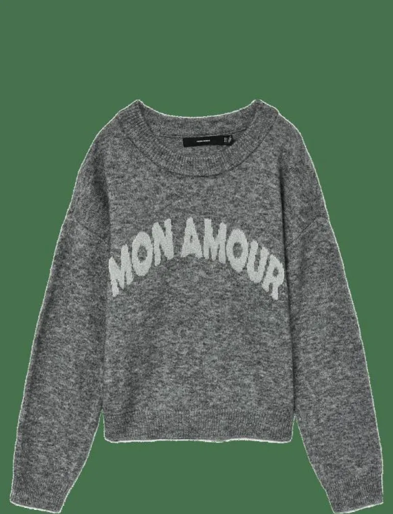 VMAMOREMIO LS O-NECK PULLOVER BOO - Stickat