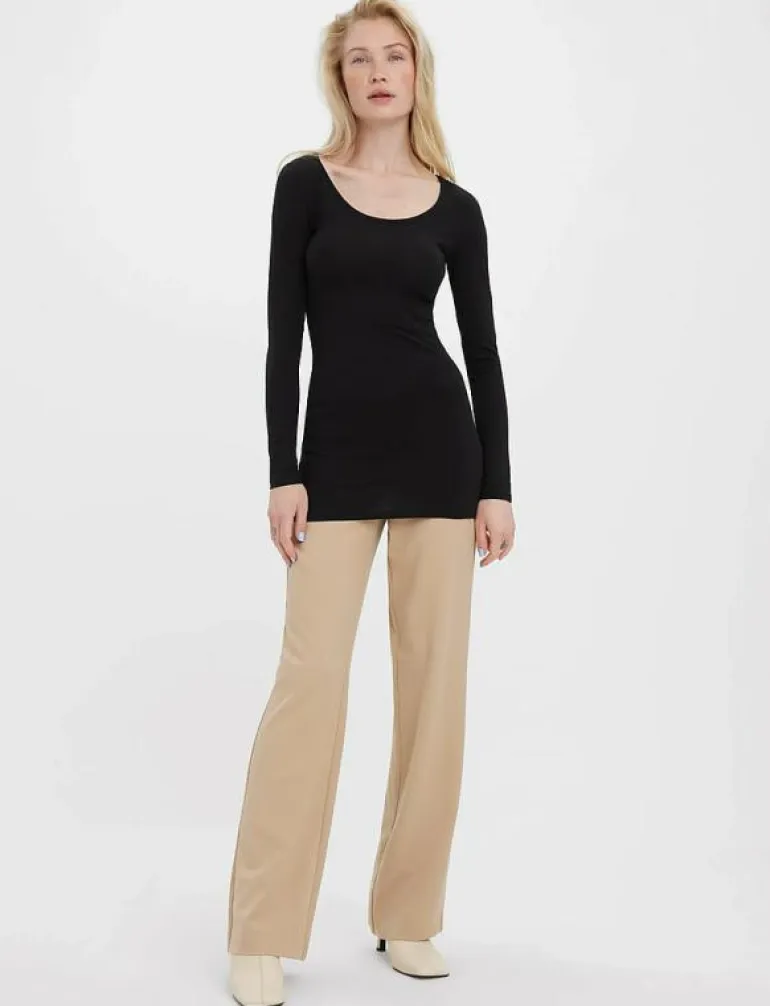 VMMAXI MY LS SOFT LONG U-NECK NOOS - Långärmade toppar
