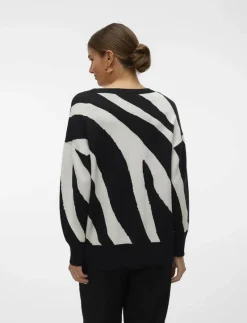 VMNANCY LS O-NECK LONG PULLOVER BOO - Stickat