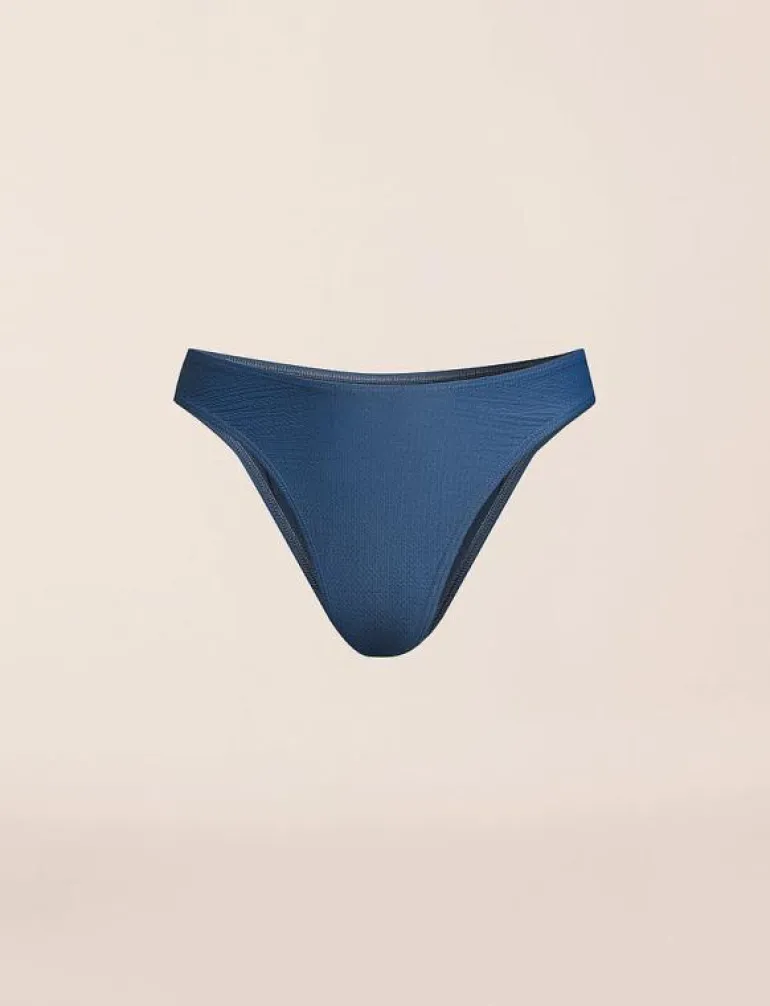 Waffle High Leg Bikini Bottom - Bikinis