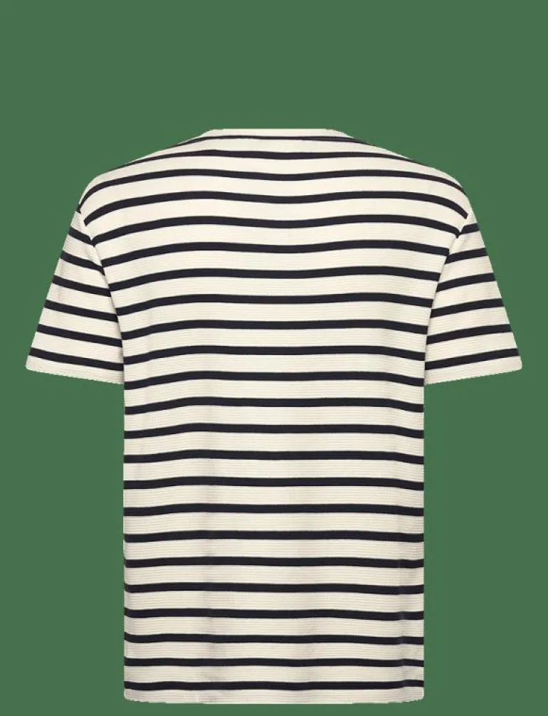 WAFFLE STRIPE SS T-SHIRT - Kortärmad t-shirt