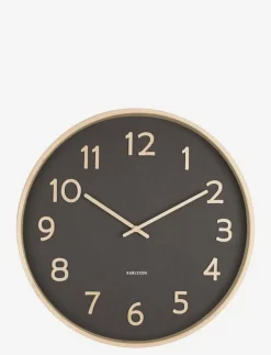 Wall clock Pure wood grain - Väggklockor