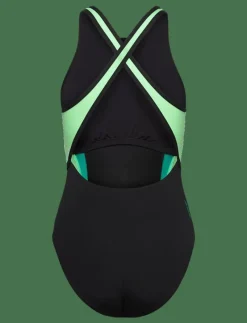 Womens High Neck Splice Cross back Swimsuit - Baddräkter