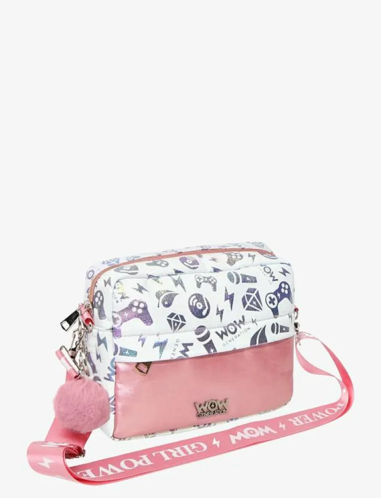 WOW® Generation, Handbag with pompom - Tygpåsar och små väskor
